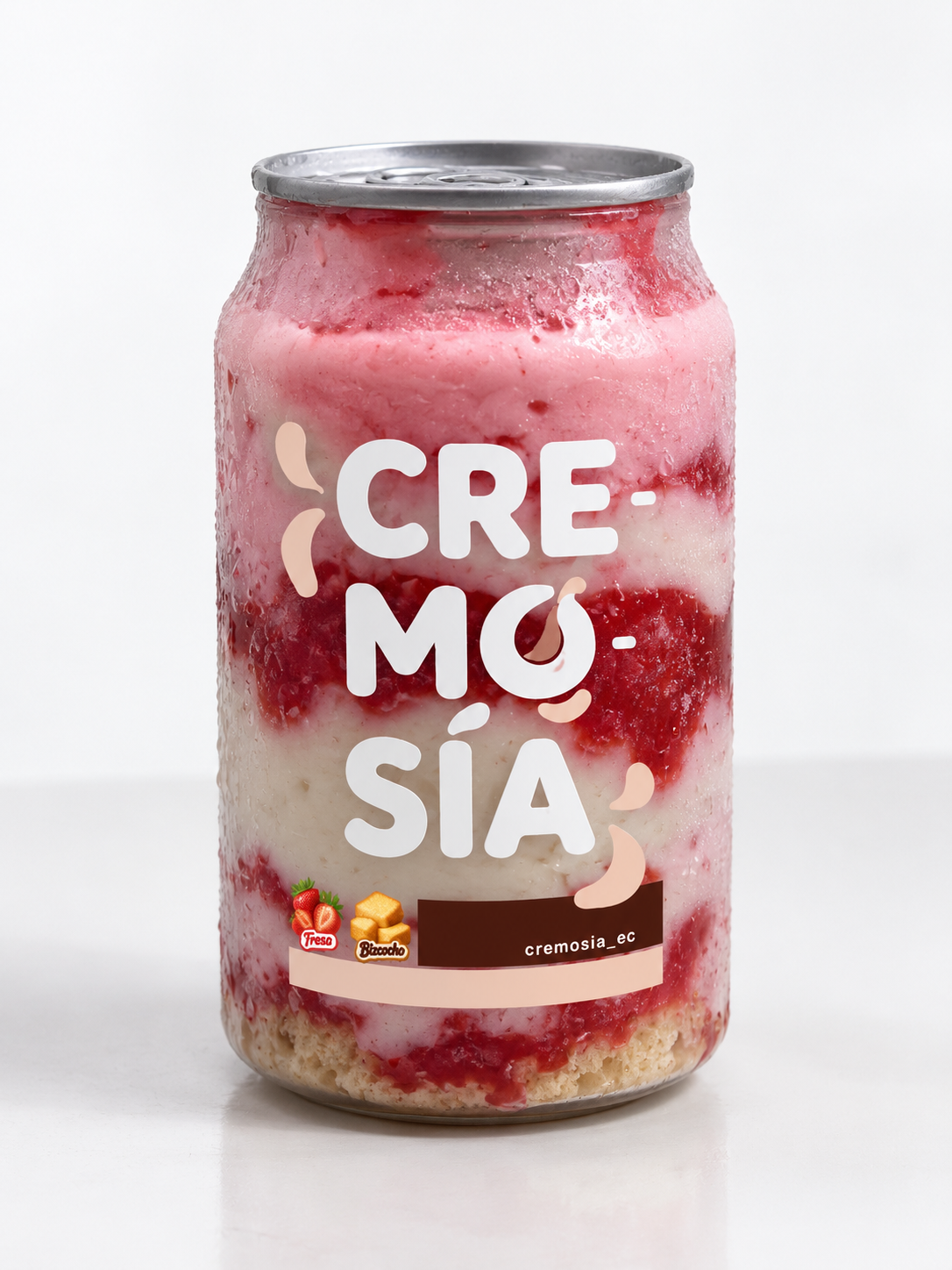 Referencia de postre helado CREMOSÍA sabor Fresa